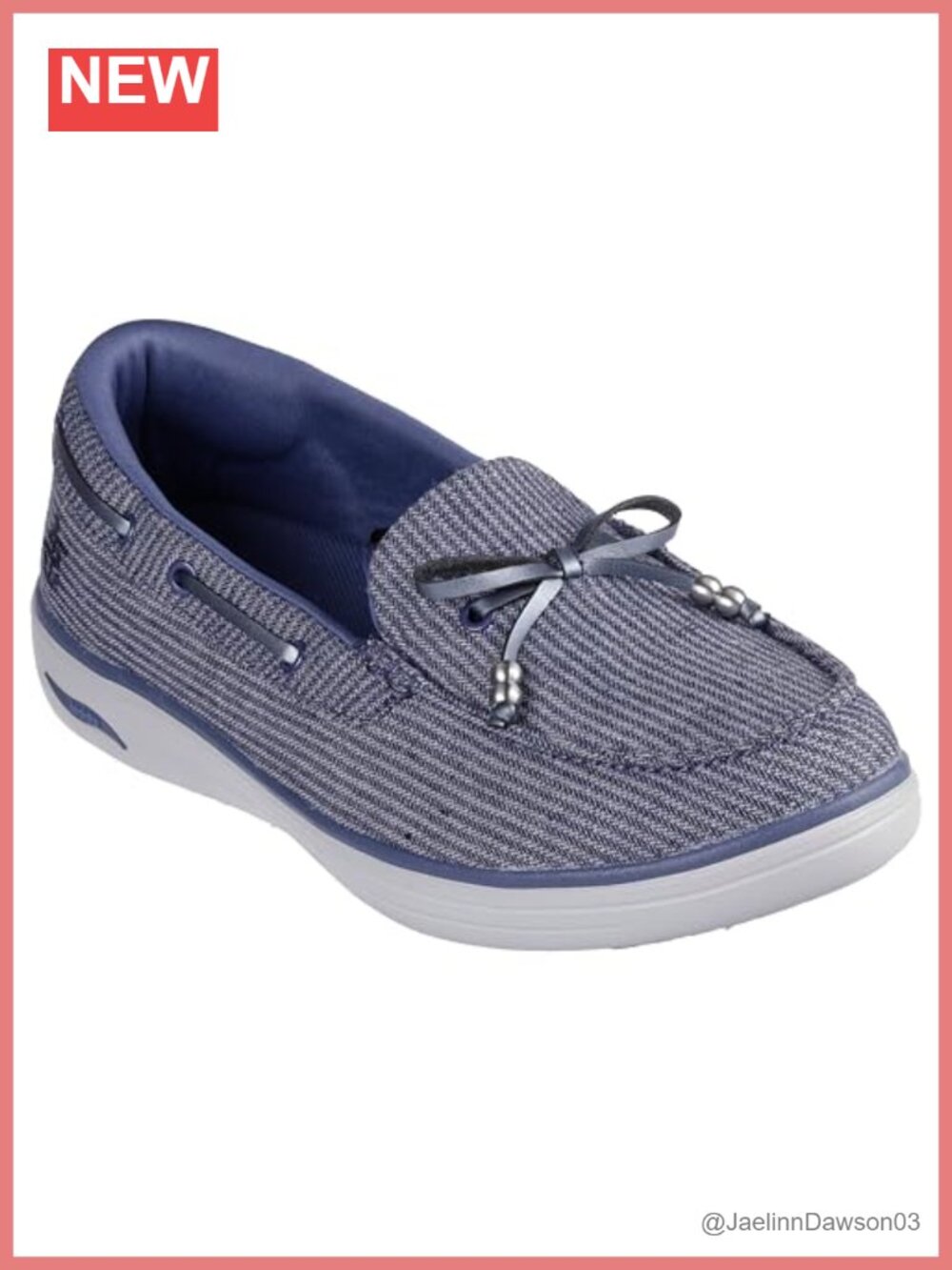Skechers Women's On-the-go Nautical Loafer Canvas Boat Shoes